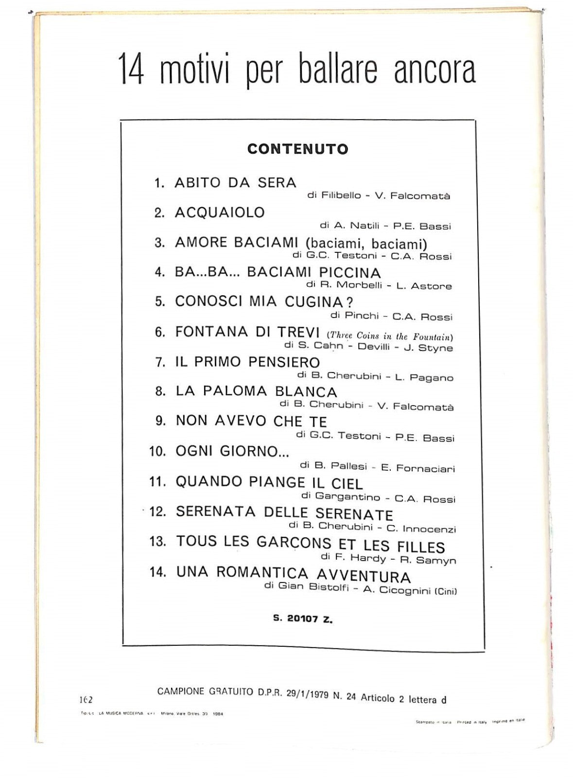 EBOND Spartiti - 14 Motivi Per Ballare Ancora Libro LI040285