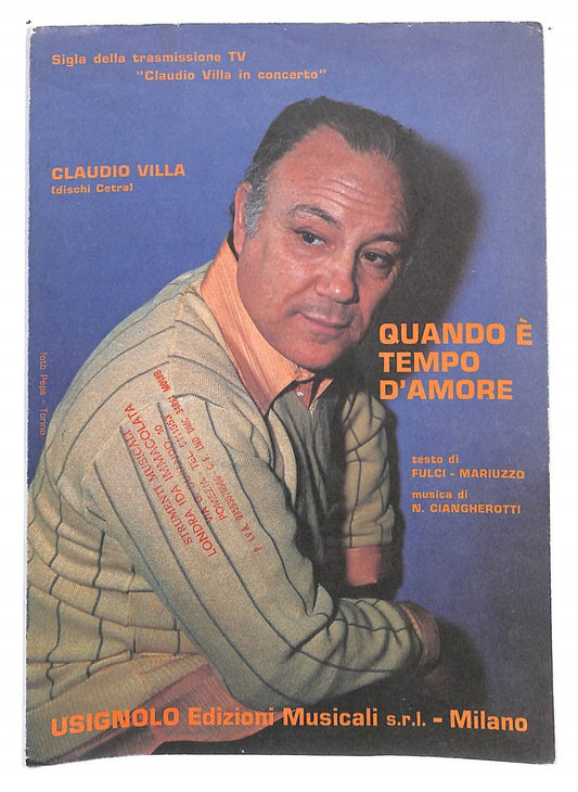 EBOND Spartiti - Claudio Villa Quando e Tempo D'amore Libro LI040290