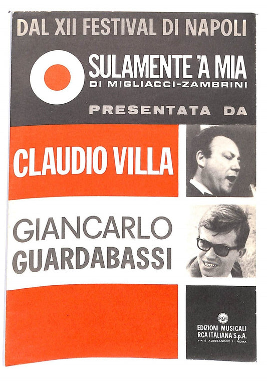 EBOND Spartiti - Claudio Villa Sulamente'a Mia Libro LI040292