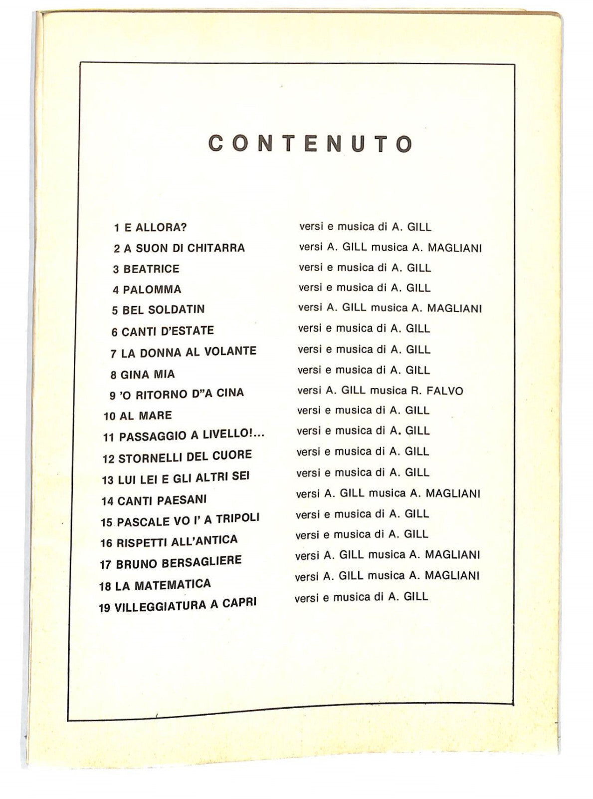 EBOND Spartiti Canzoni Amate Cantate - e Allora Palomma Libro LI040321