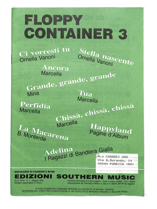 EBOND Spartiti - Floppy Container 3 Libro LI040395