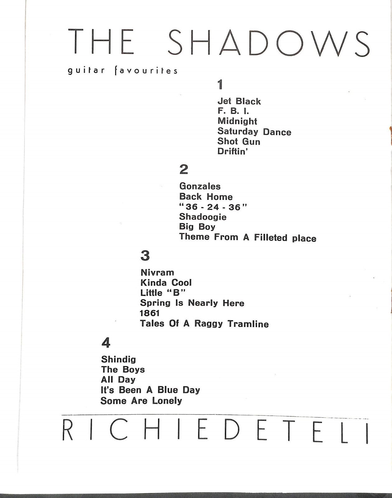 EBOND Spartiti - The Shadows Guitar Favourites Libro LI040400