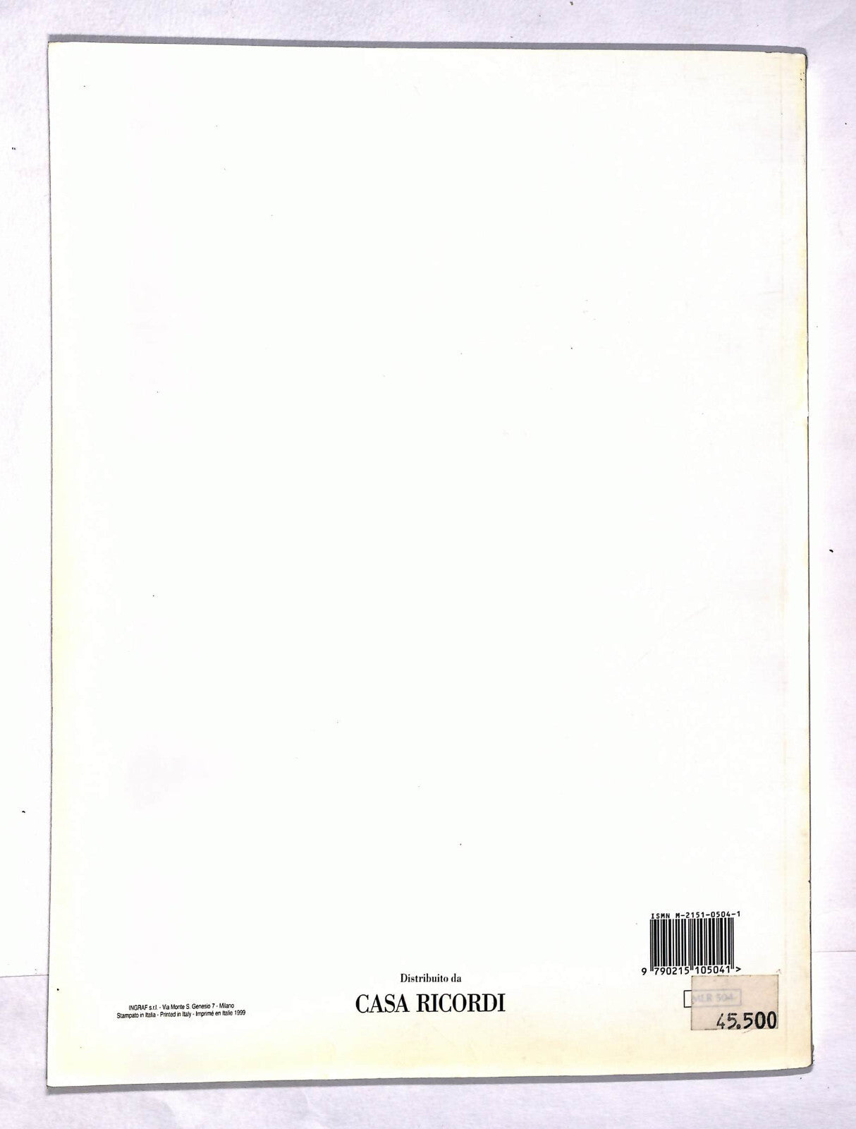 EBOND Spartiti - Favorite Neapolitan Songs Libro LI040453
