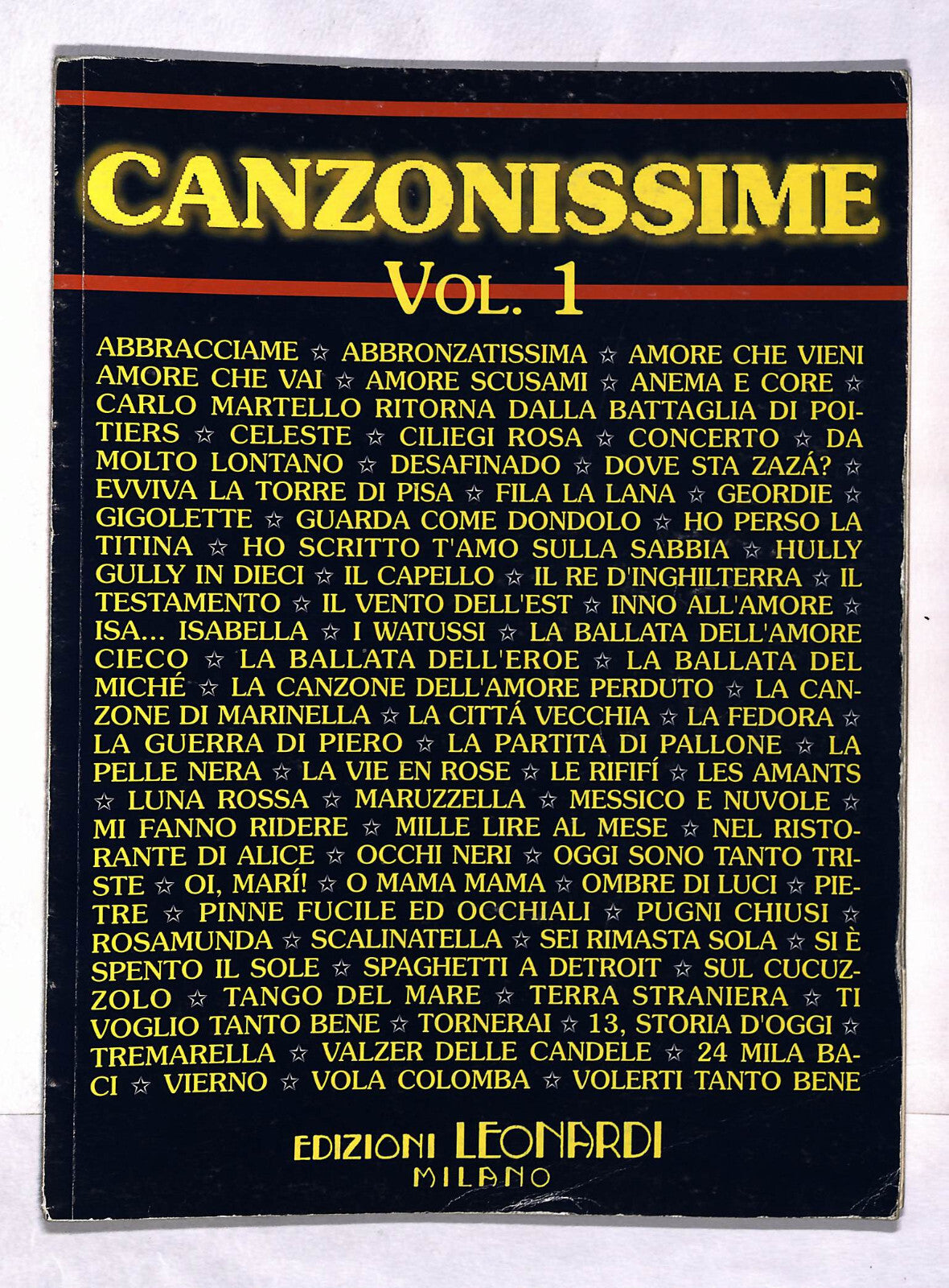 EBOND Spartiti - Canzonissime Vol 1 Libro LI040455