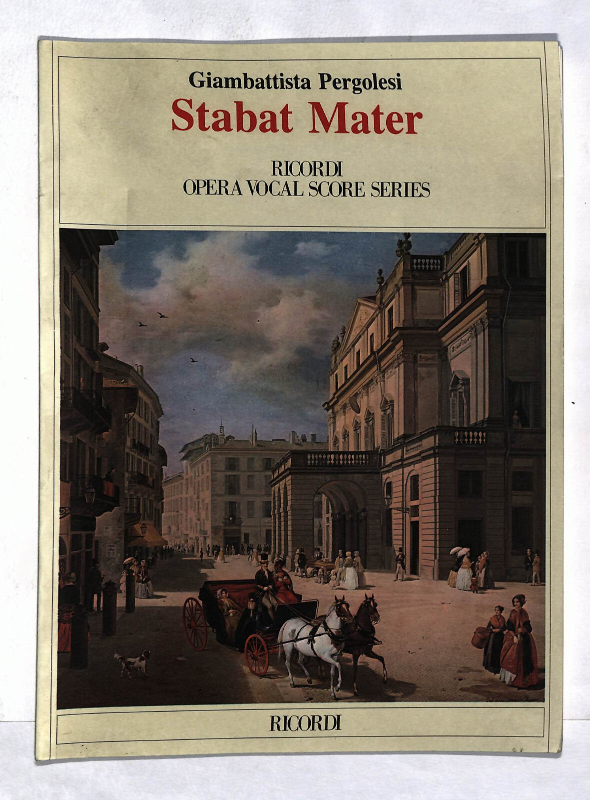 EBOND Spartiti - Giambattista Pergolesi Stabat Mater Libro LI040467