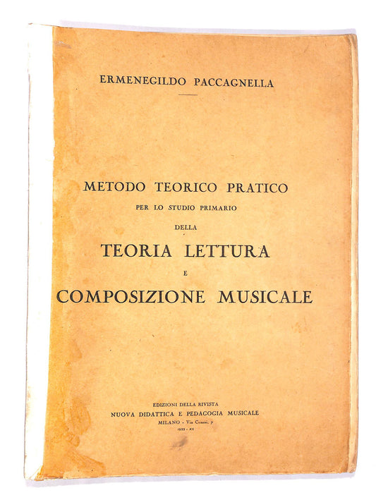EBOND Spartiti -ermenegildo Paccagnella - Metodo Teorico Pratico Libro LI040525