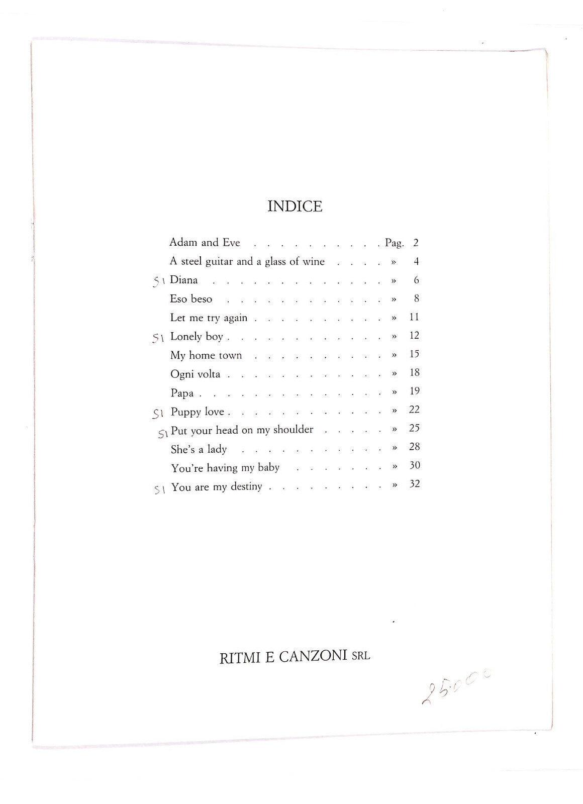 EBOND Spartiti - Paul Anka Collection Libro LI040526