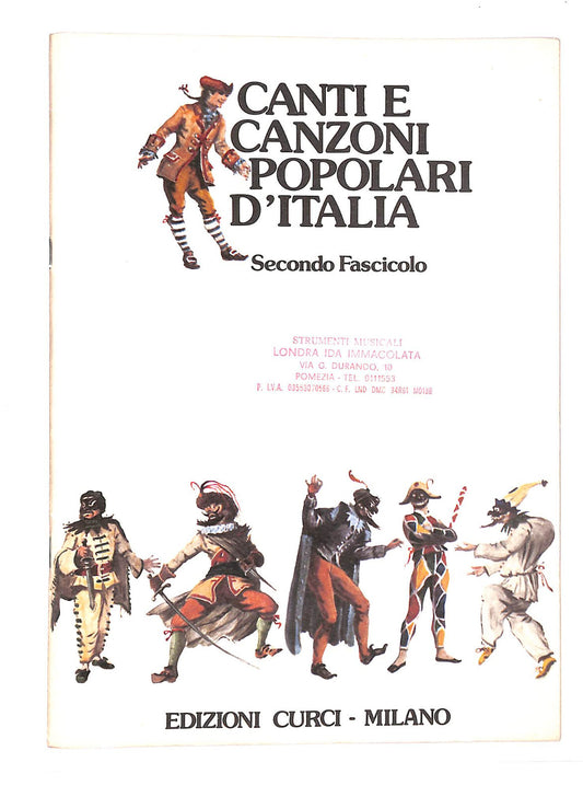 EBOND Spartiti - Canti e Canzoni Popolari D'italia Vol.secondo Libro LI040529