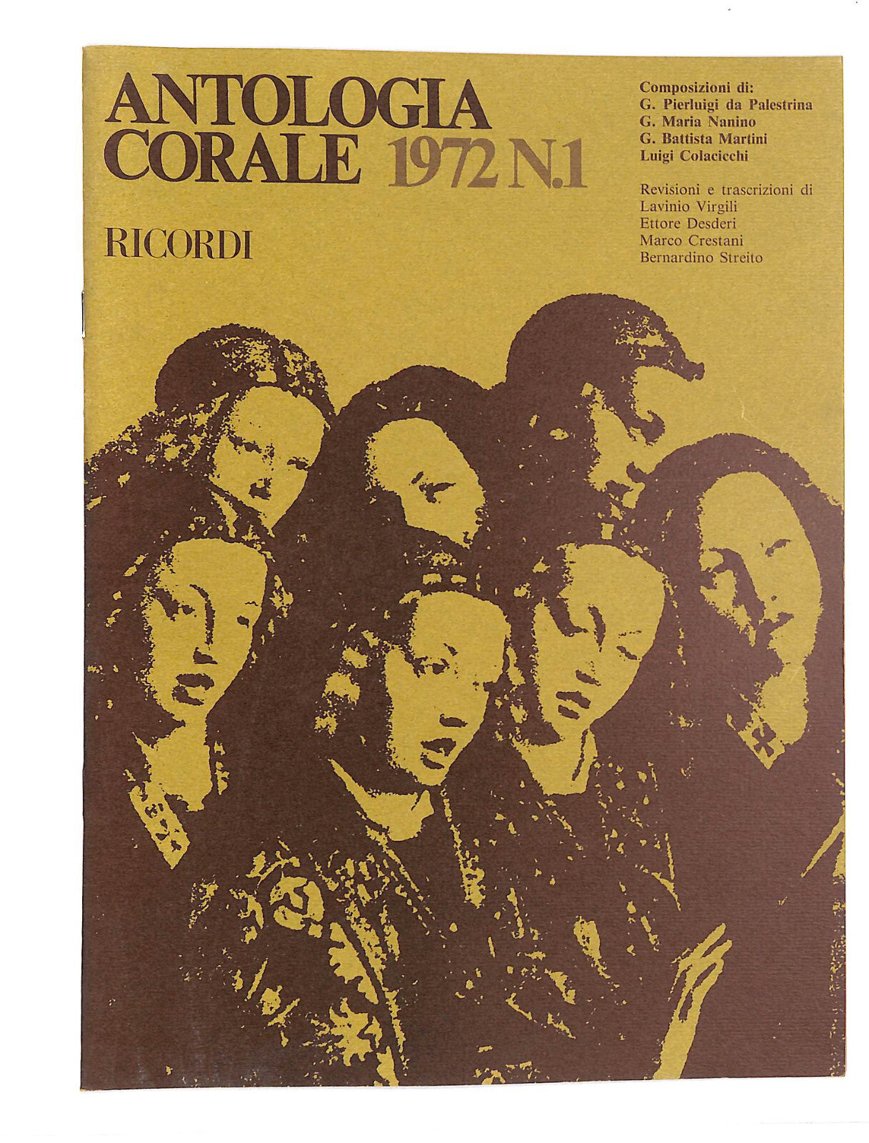EBOND Spartiti - Antologia Corale 1972 N.1 Libro LI040532