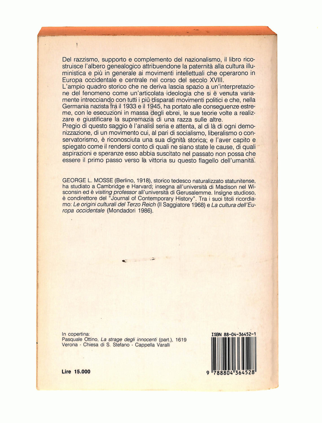 EBOND Il Razzismo In Europa George L. Mosse Mondadori Libro LI040732