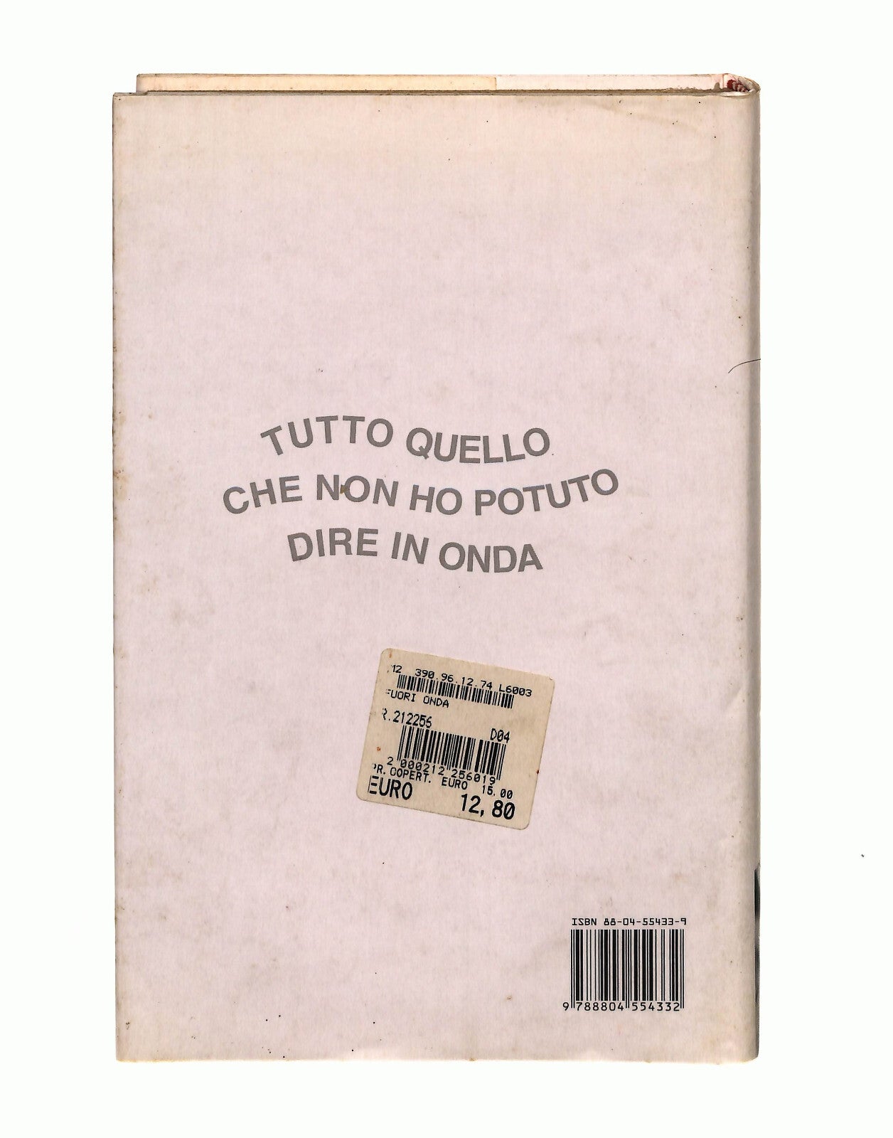 EBOND Fuori Onda Emilio Fede Mondadori Libro LI041030