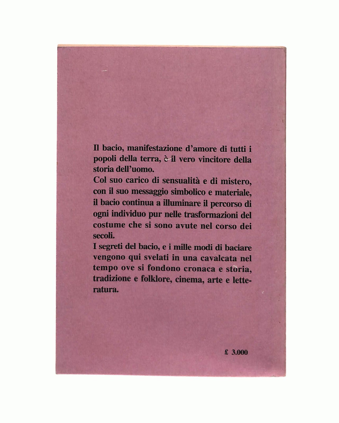 EBOND Il Bacio Antipasto Del Sesso Franco Cerretti Libretto Libro LI041263