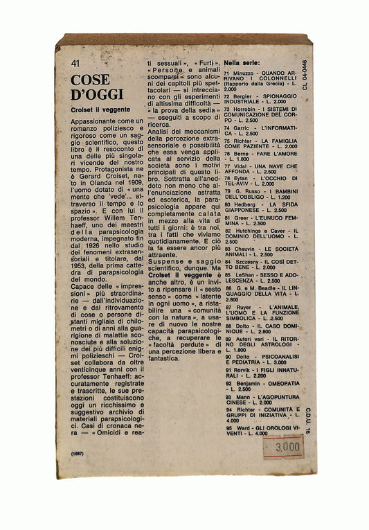 EBOND Croiset Il Veggente Jack Harrison Pollack Bompiani Libro LI041303