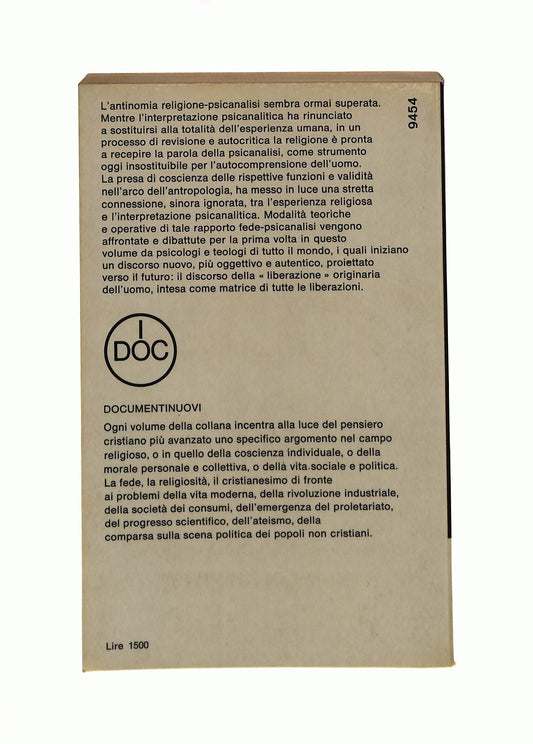 EBOND Psicanalisi e Fede Cristiana Mondadori 1971 Libro LI041306