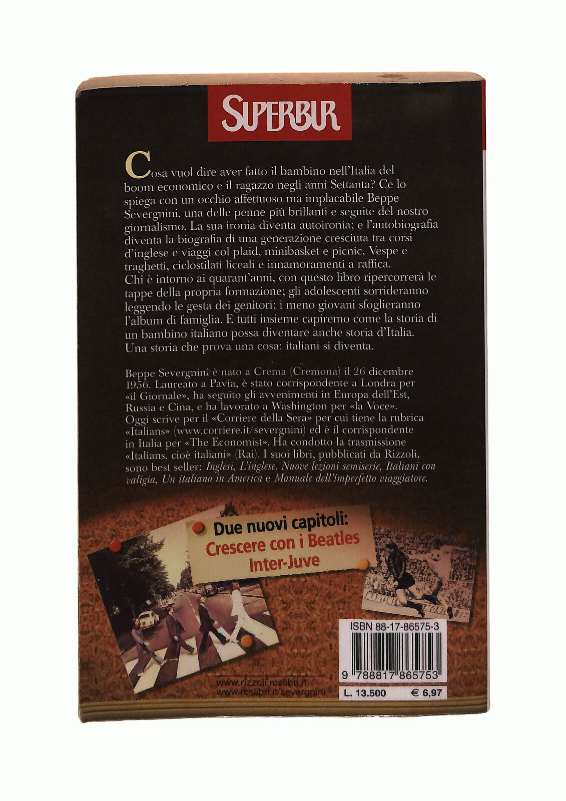 EBOND Italiani Si Diventa Beppe Severgnini Bur Rizzoli Libro LI041389