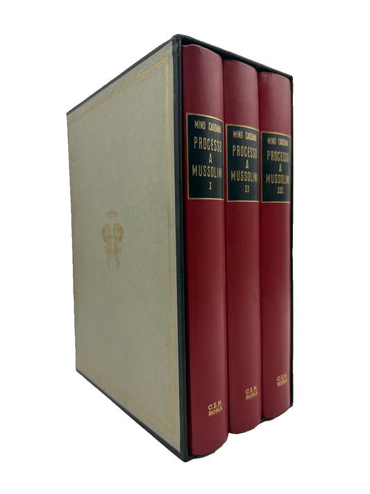 EBOND Processo a Mussolini M. Caudana Cofanetto Tre Volumi C.e.n Libro LI041607