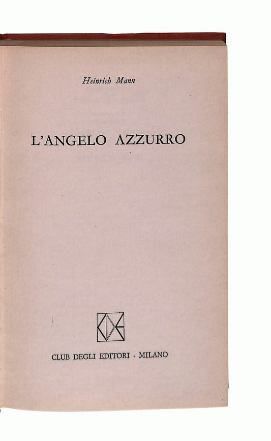EBOND L Angelo Azzurro Heinrich Manne Libro LI041776
