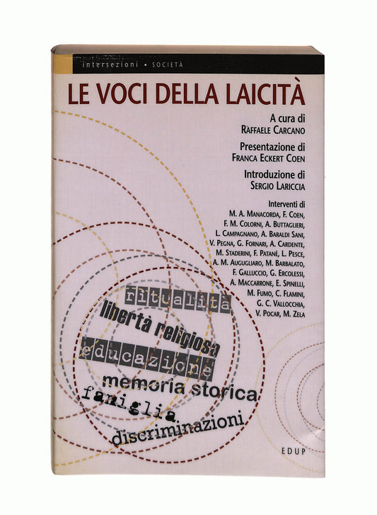 EBOND Le Voci Della Laicita Cura Di R. Carcano Edup Libro LI041927