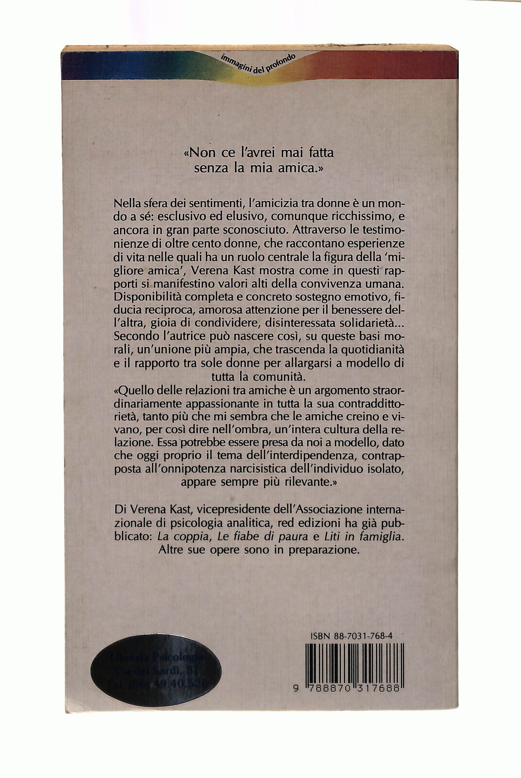 EBOND La Migliore Amica Verena Kast Red Edizioni Libro LI042181