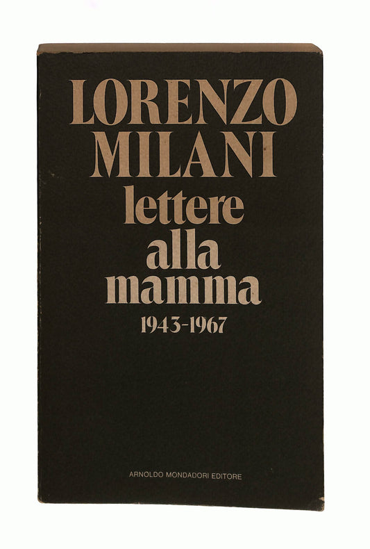 EBOND Lettere Alla Mamma Lorenzo Milani Mondadori 1973 Libro LI042333