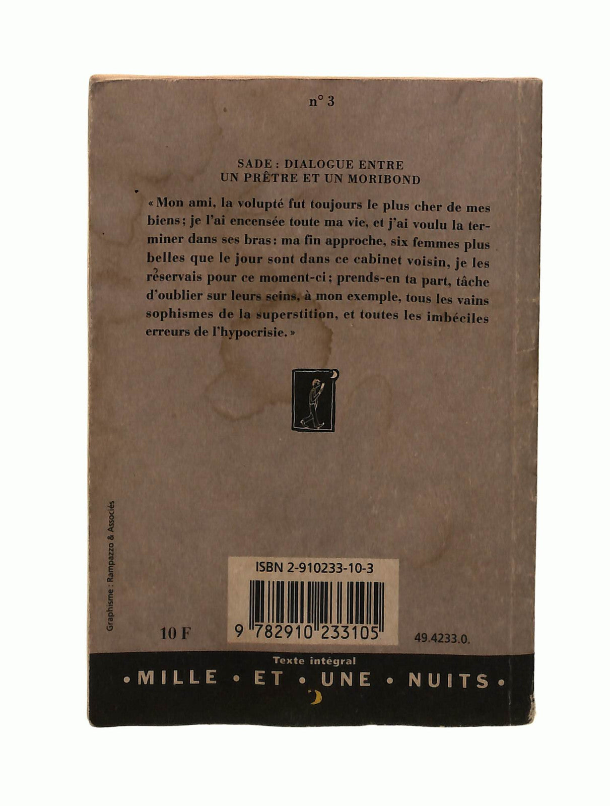 EBOND Dialogue Entre Un Pretre Et Un Moribond Francese Libretto Libro LI042392