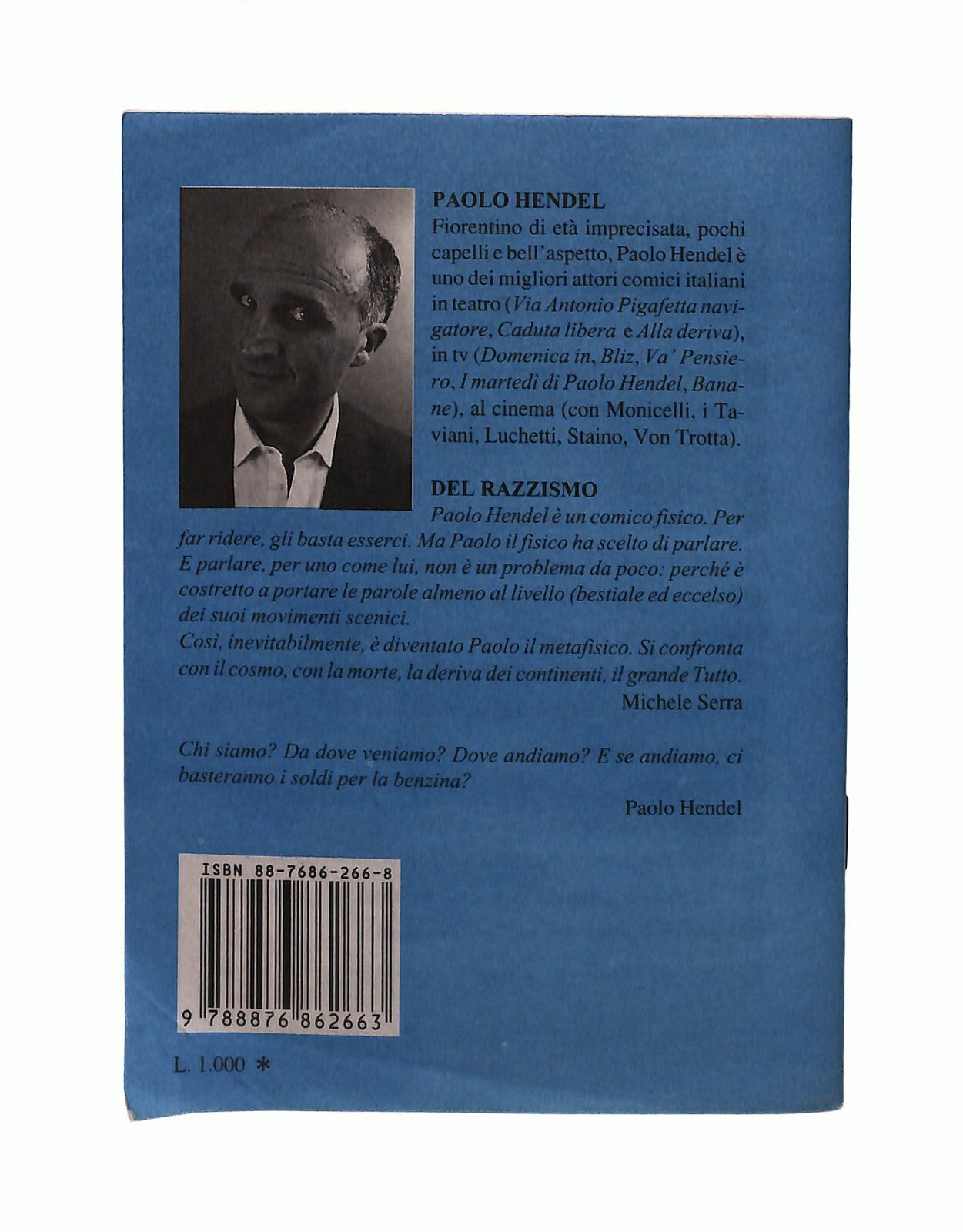 EBOND Del Razzismo Paolo Hendel Comix Pillole Libretto Libro LI042452