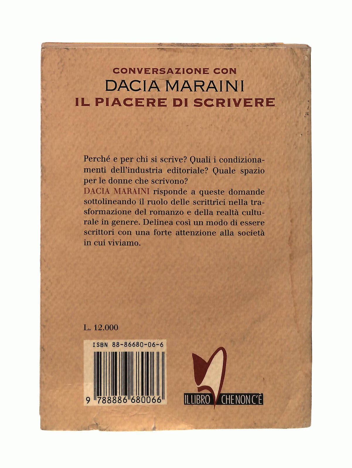 EBOND Conversazione Con Dacia Maraini Il Piacere Di Scrivere Libro LI042864