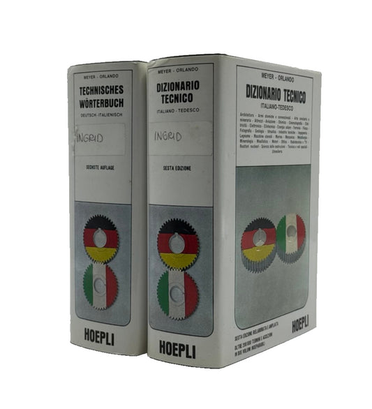EBOND Dizionario Tecnico Italiano Tedesco 2 Volumi Meyer Orlando Libro LI042867