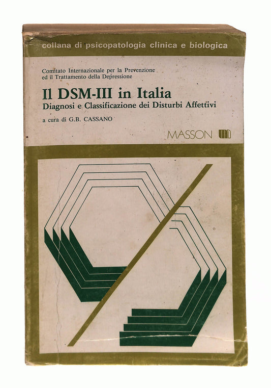 EBOND Il DSm Iii In Italia Cura G B Cassano Masson Libro LI042930