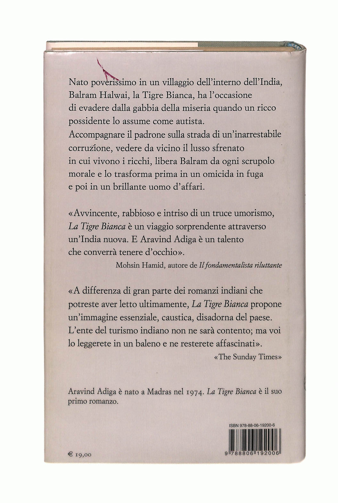 EBOND La Tigre Bianca Aravind Adiga Einaudi Libro LI043028
