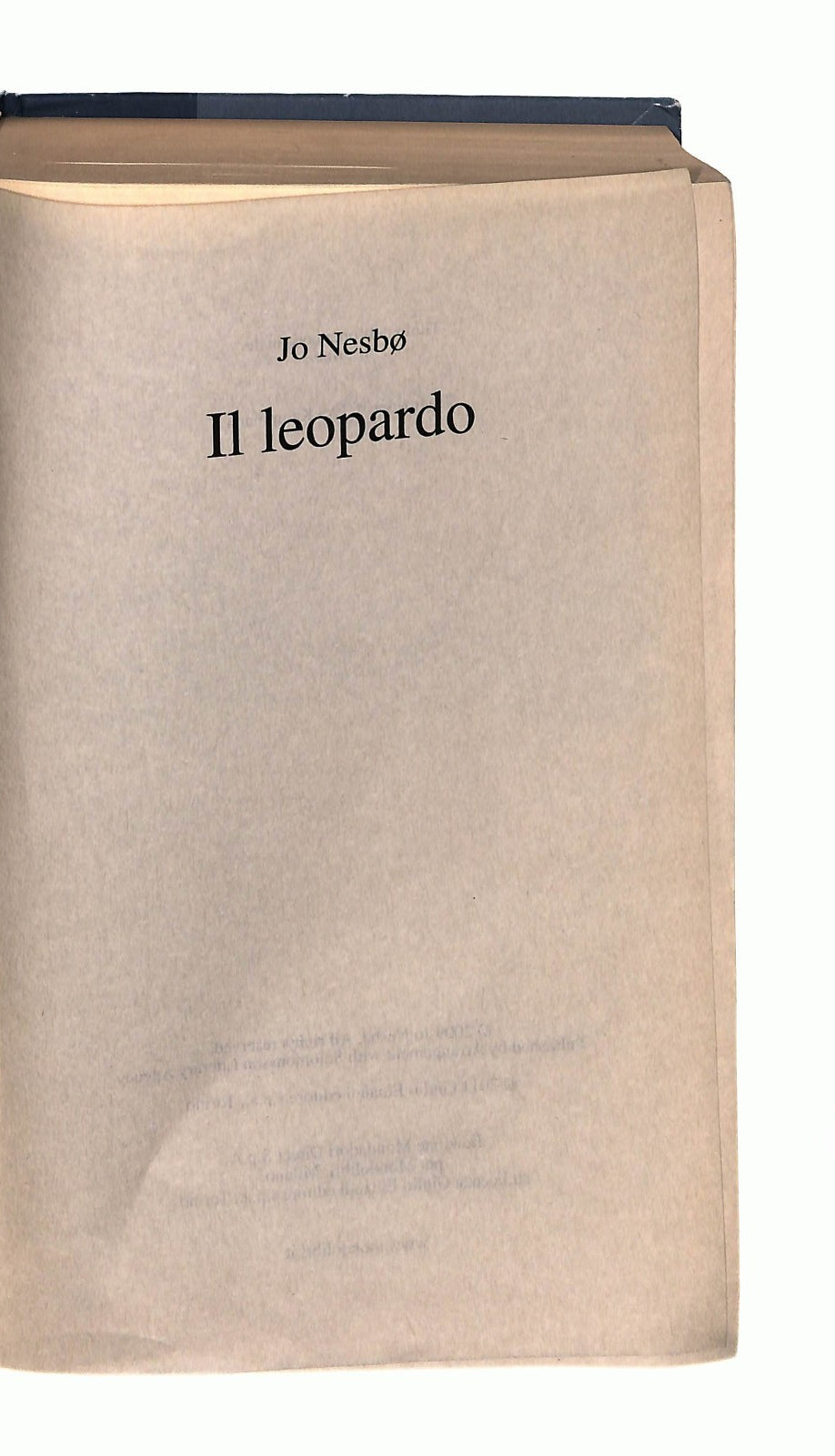 EBOND Il Leopardo Jo Nesbo Mondolibri Libro LI043030