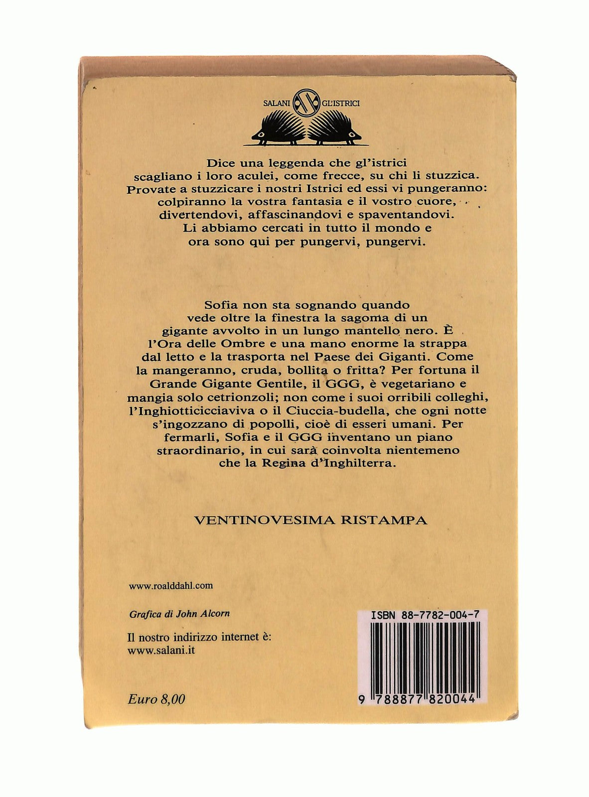 EBOND Il Ggg Roald Dahl Salani Libro LI043191