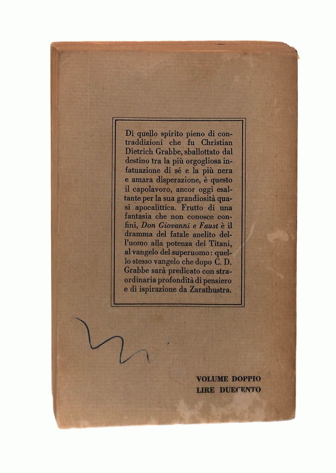 EBOND Don Giovanni e Faust C D Grabbe Bur Rizzoli Libretto Libro LI043194