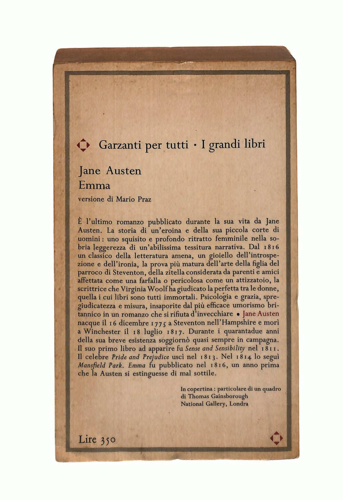 EBOND Emma Jane Austen Garzanti 1965 Libro LI043210