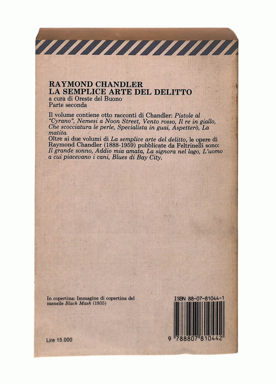EBOND La Semplice Arte Del Delitto R Chandler Parte 2 Feltrinelli Libro LI043229