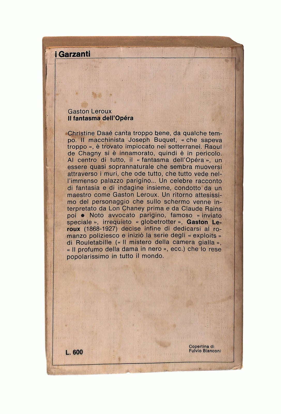 EBOND Il Fantasma Dell Opera Leroux Garzanti 1971 Libro LI043264