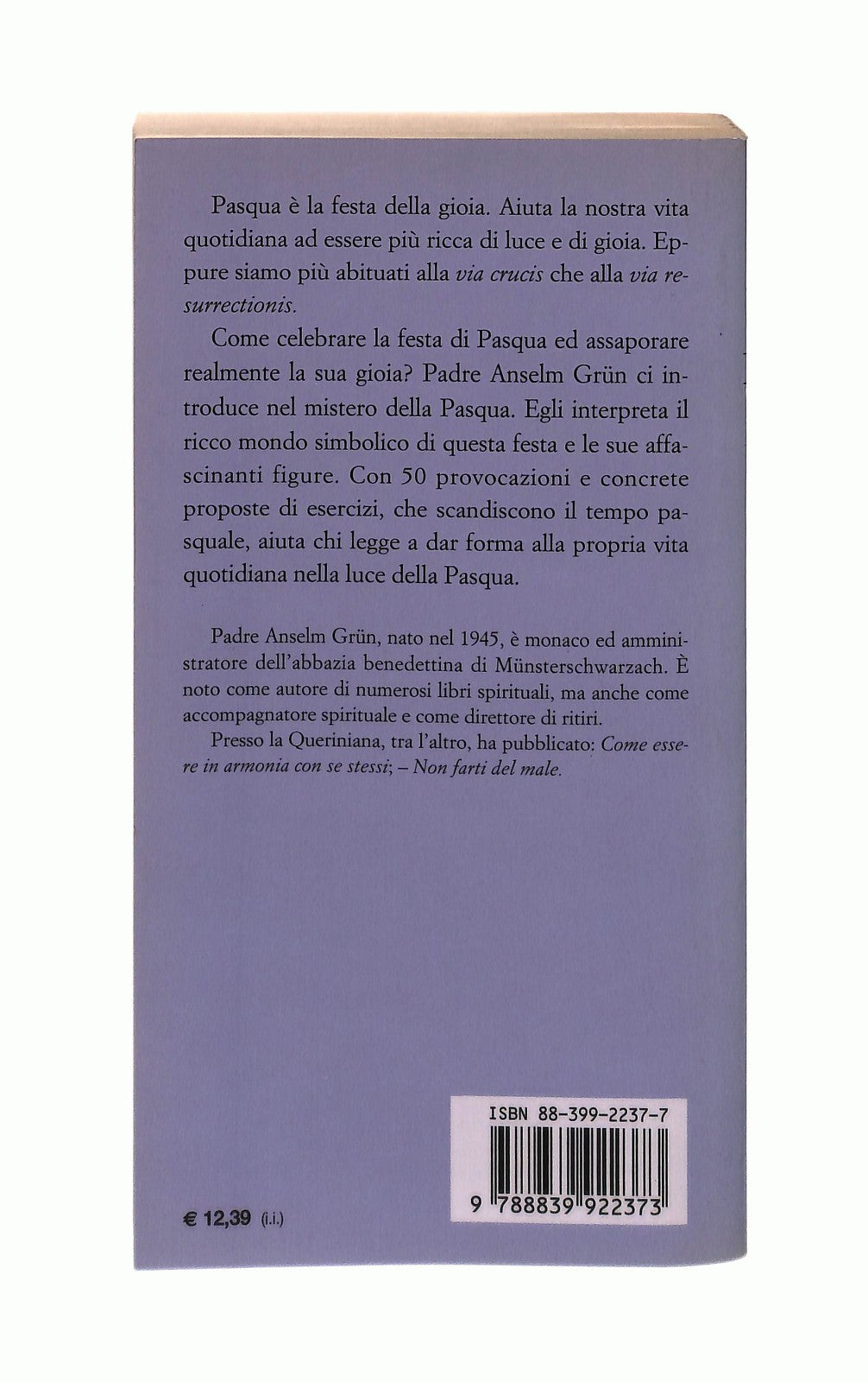 EBOND Gustare La Gioia Pasquale Anselm Grun Queriniana Libro LI043277
