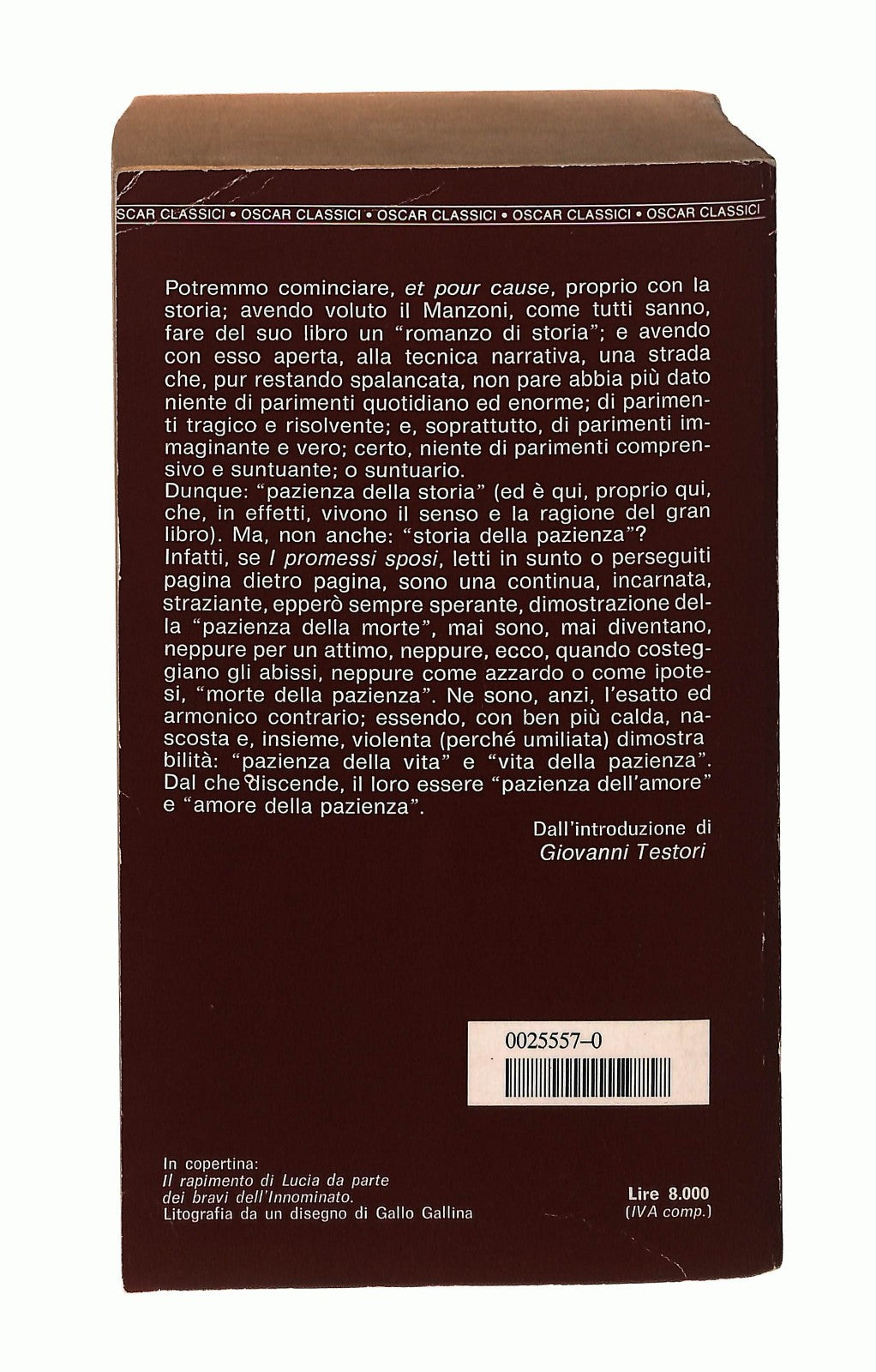 EBOND I Promessi Sposi Alessandro Manzoni Mondadori 1984 Libro LI043332