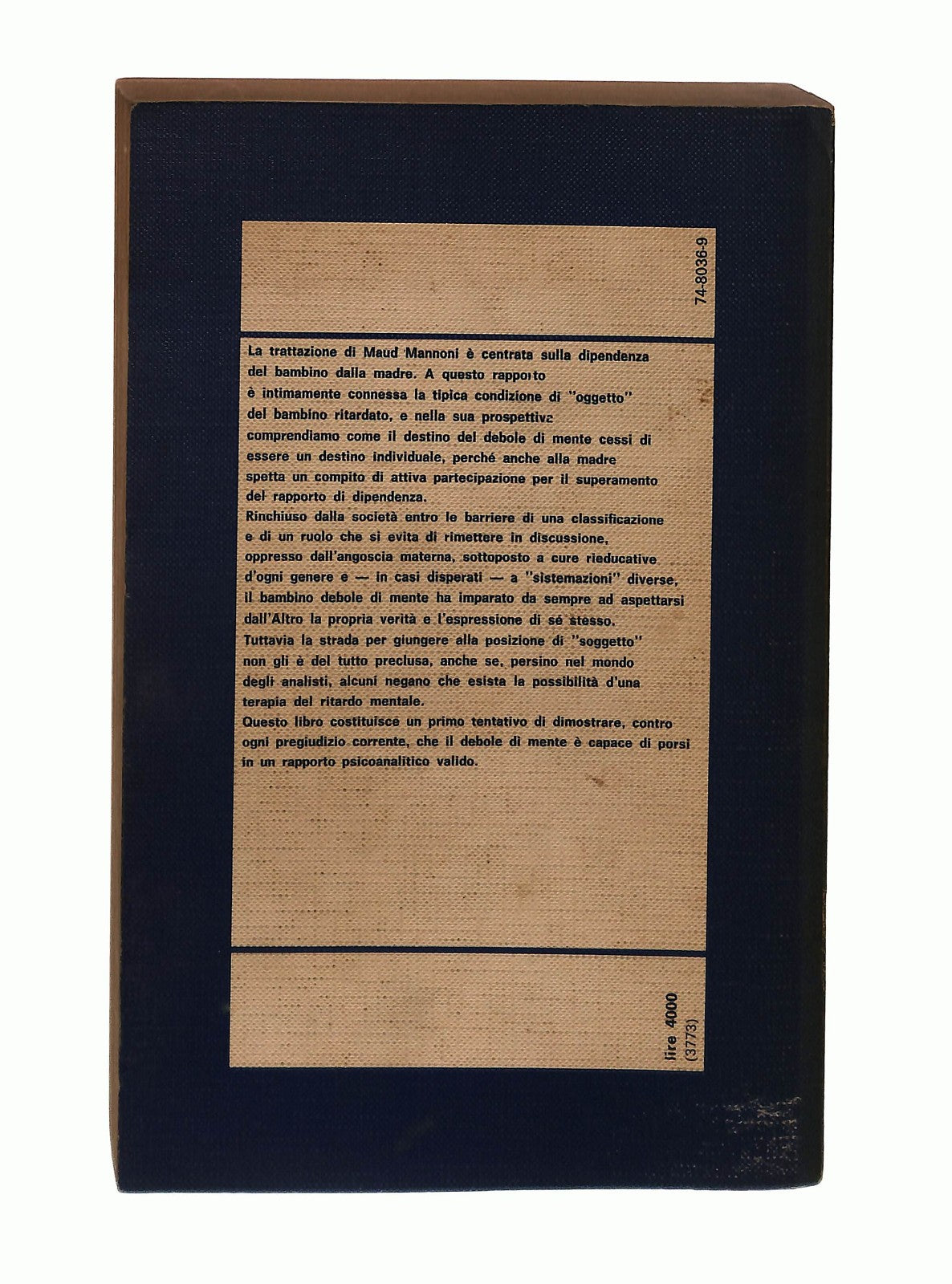 EBOND Il Bambino Ritardato e La Madre M Mannoni Boringhieri 1975 Libro LI043358