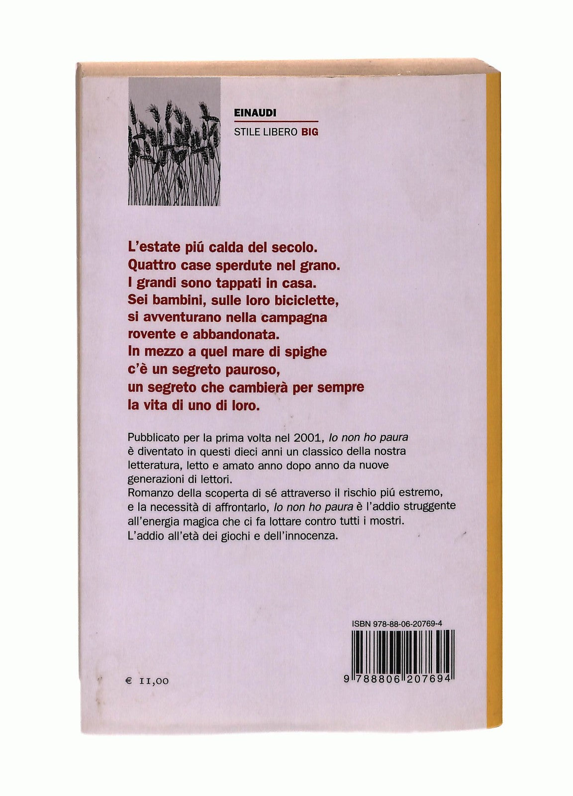EBOND Io Non Ho Paura Niccolo Ammaniti Einaudi Libro LI043532