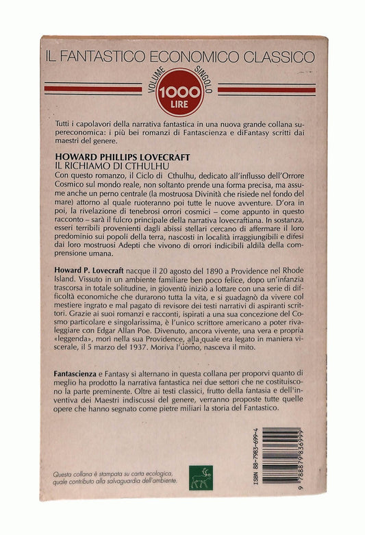 EBOND Il Richiamo Di Cthulhu Howard P Lovecraft Newton Libro LI043680