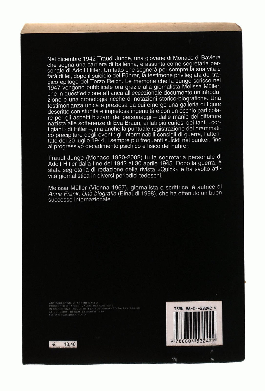 EBOND Fino All Ultima Ora Traudl Junge Mondadori Libro LI043781