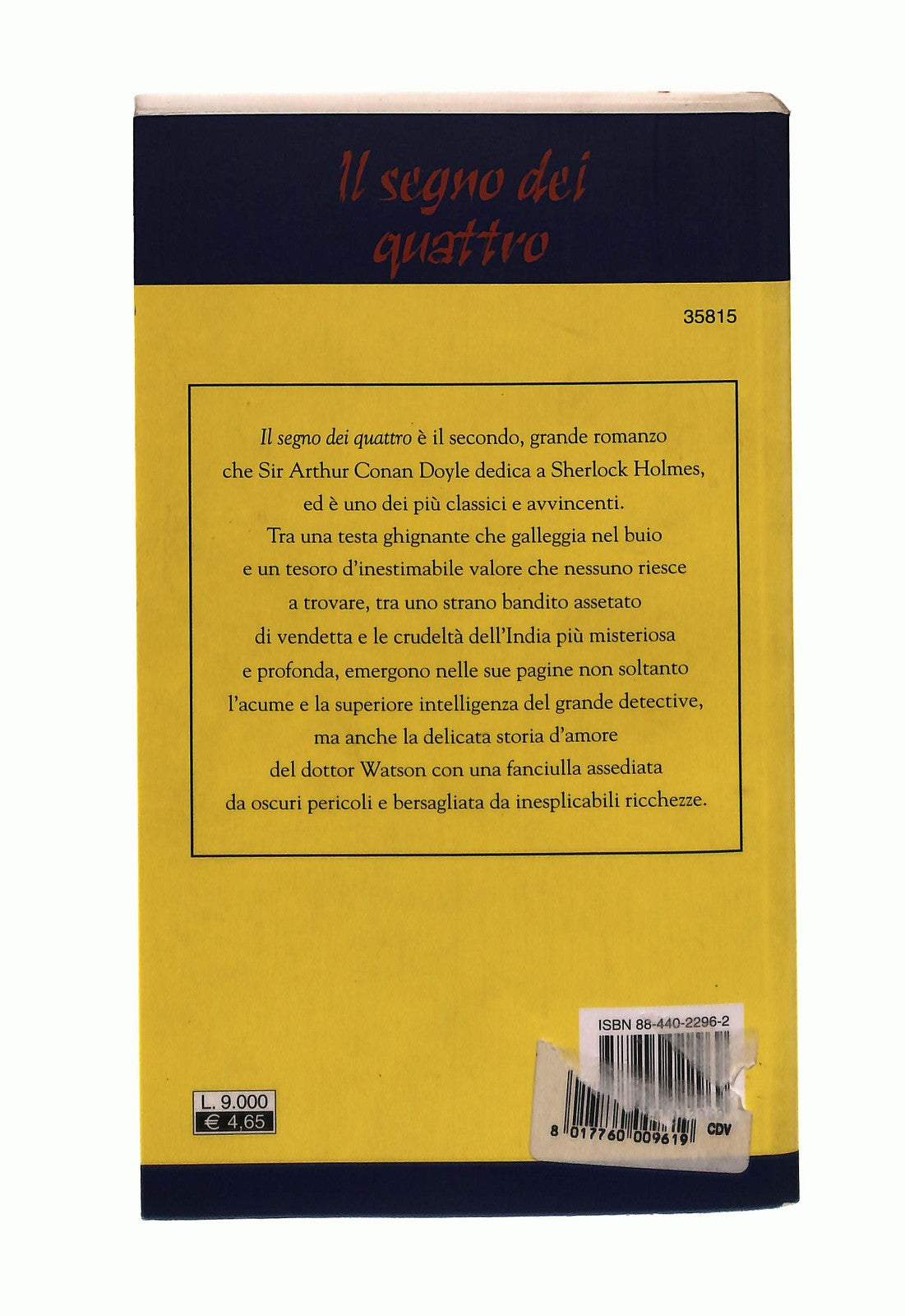 EBOND Il Segno Dei Quattro Arthur Conan Doyle Demetra Libro LI043864