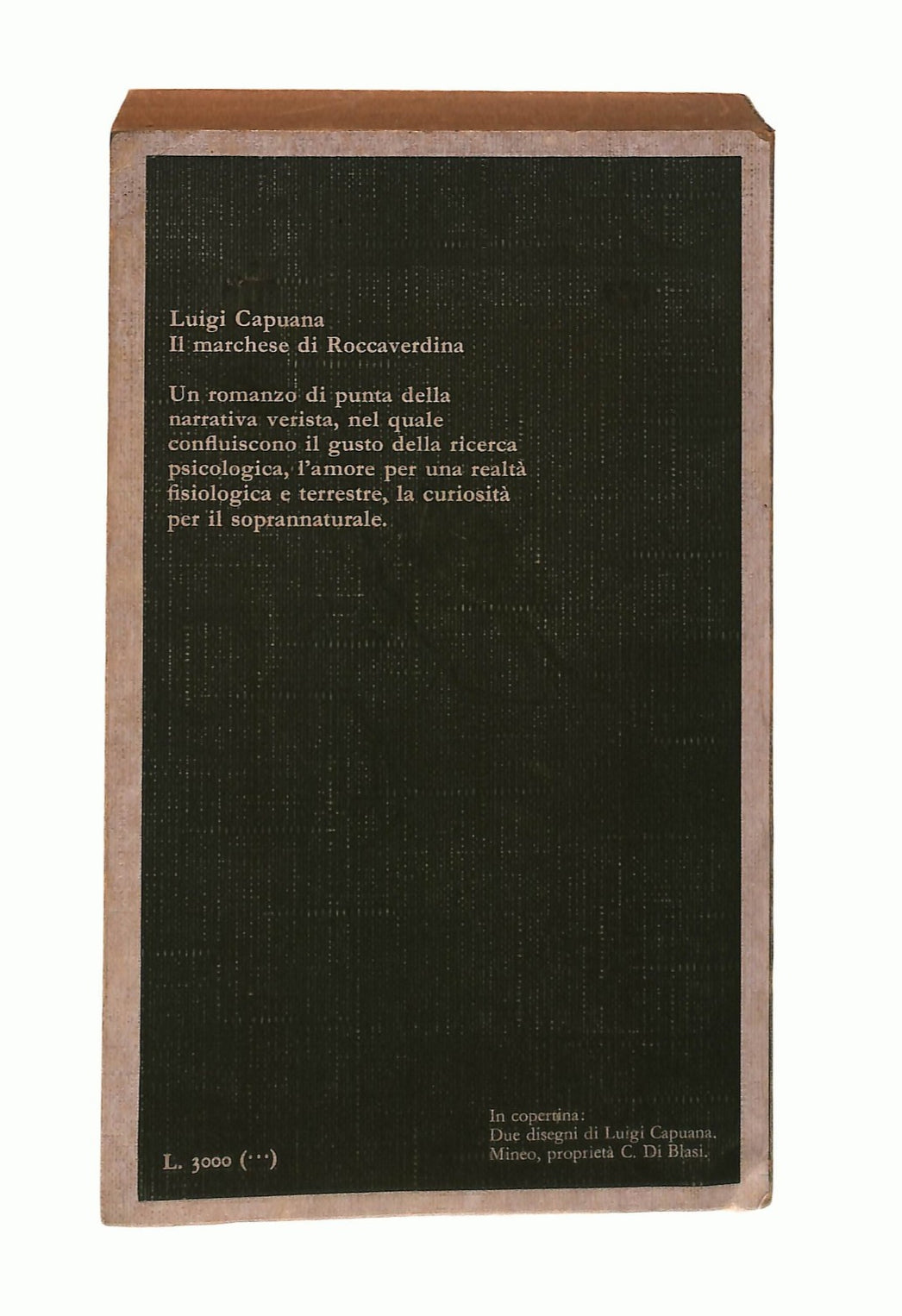 EBOND Il Marchese Di Roccaverdina Luigi Capuana Garzanti 1979 Libro LI043890