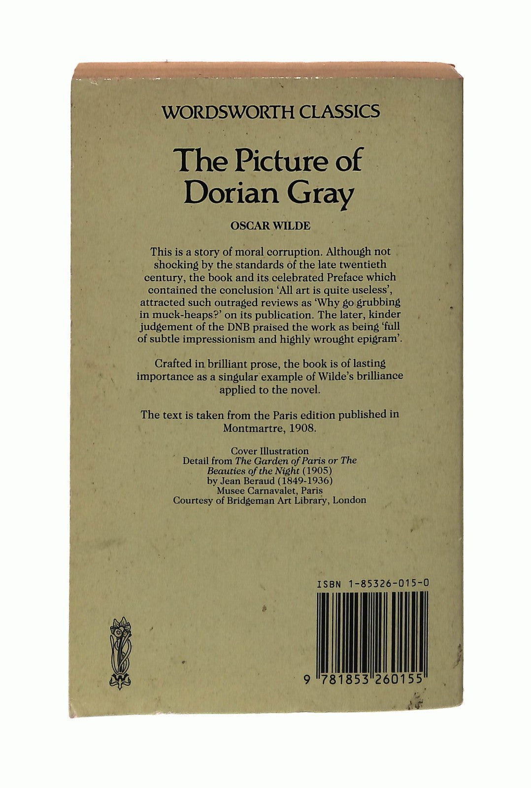 EBOND The Picture Of Dorian Gray O Wilde Wordsworth In Inglese Libro LI044008