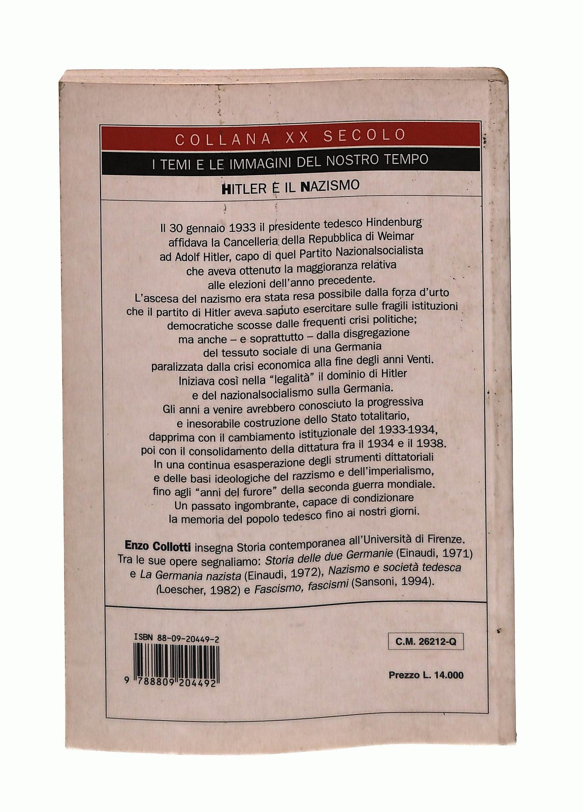EBOND Hitler e Il Nazismo Enzo Collotti Giunti Libro LI044063