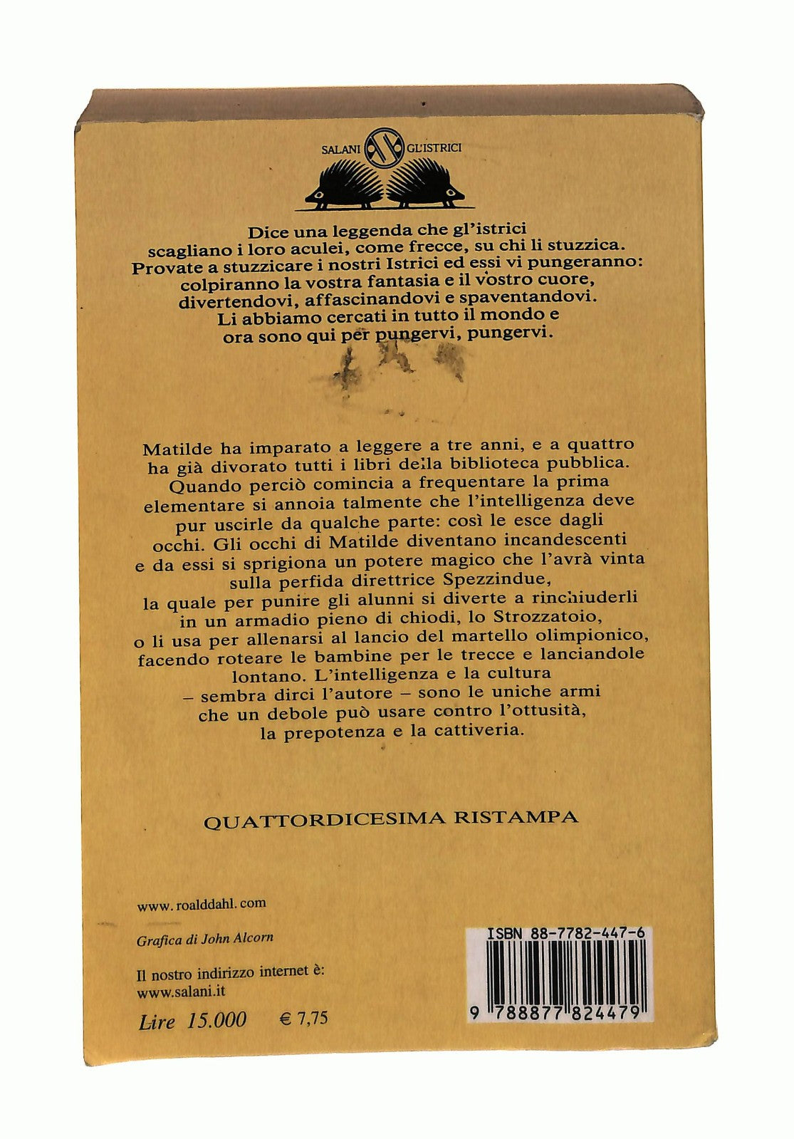 EBOND Matilde Roald Dahl Salani Libro LI044206