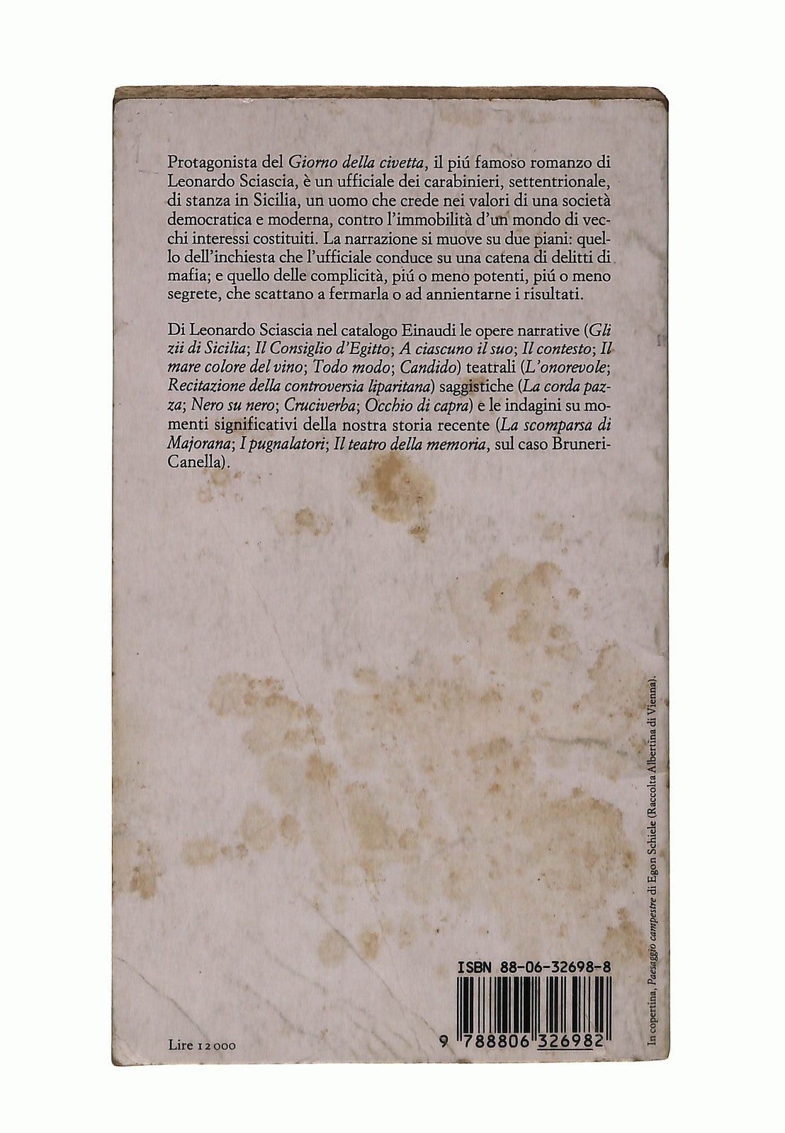 EBOND Il Giorno Della Civetta Leonardo Sciascia Einaudi Libro LI044212
