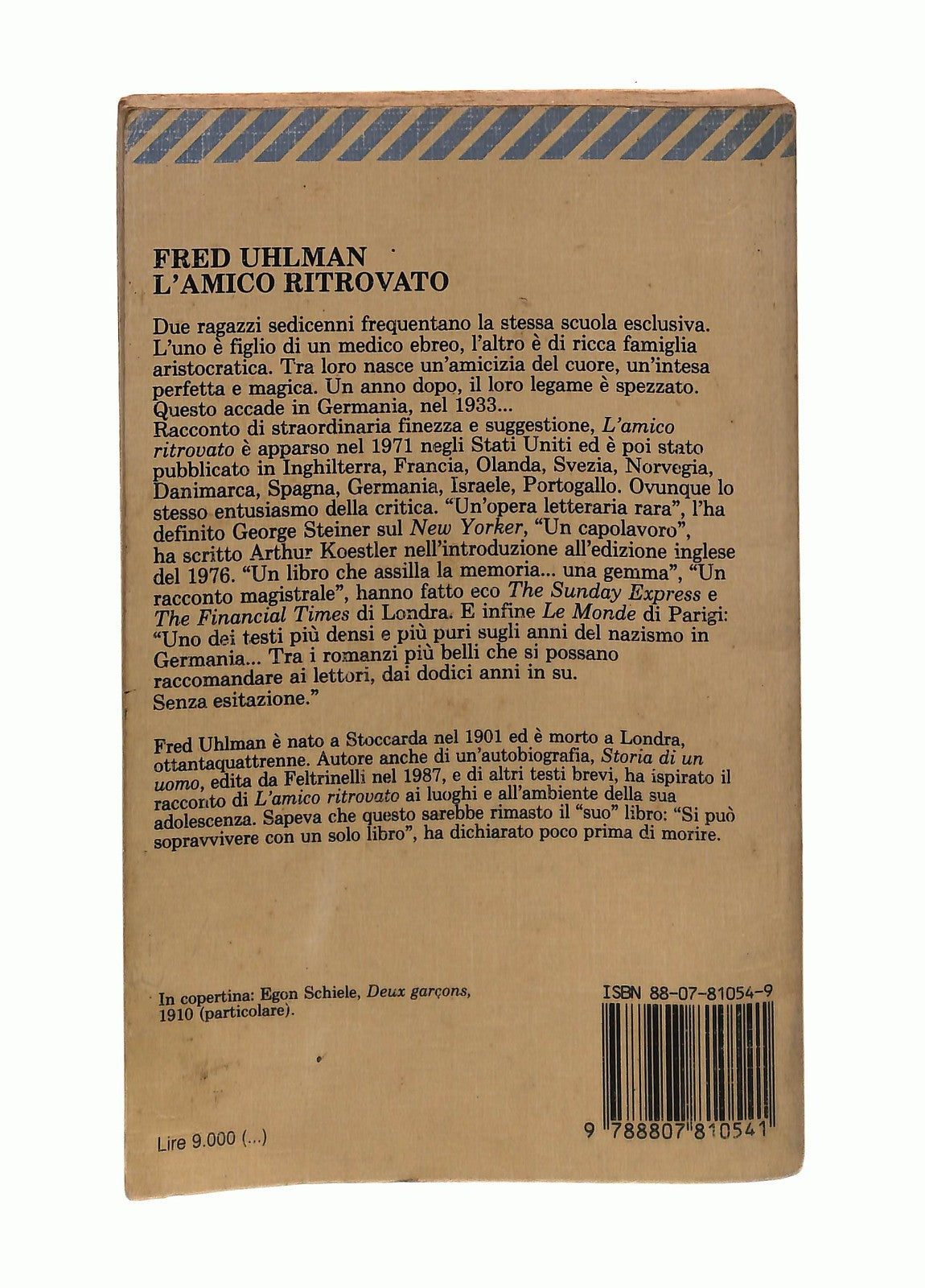EBOND L Amico Ritrovato Fred Uhlman Feltrinelli Libro LI044263