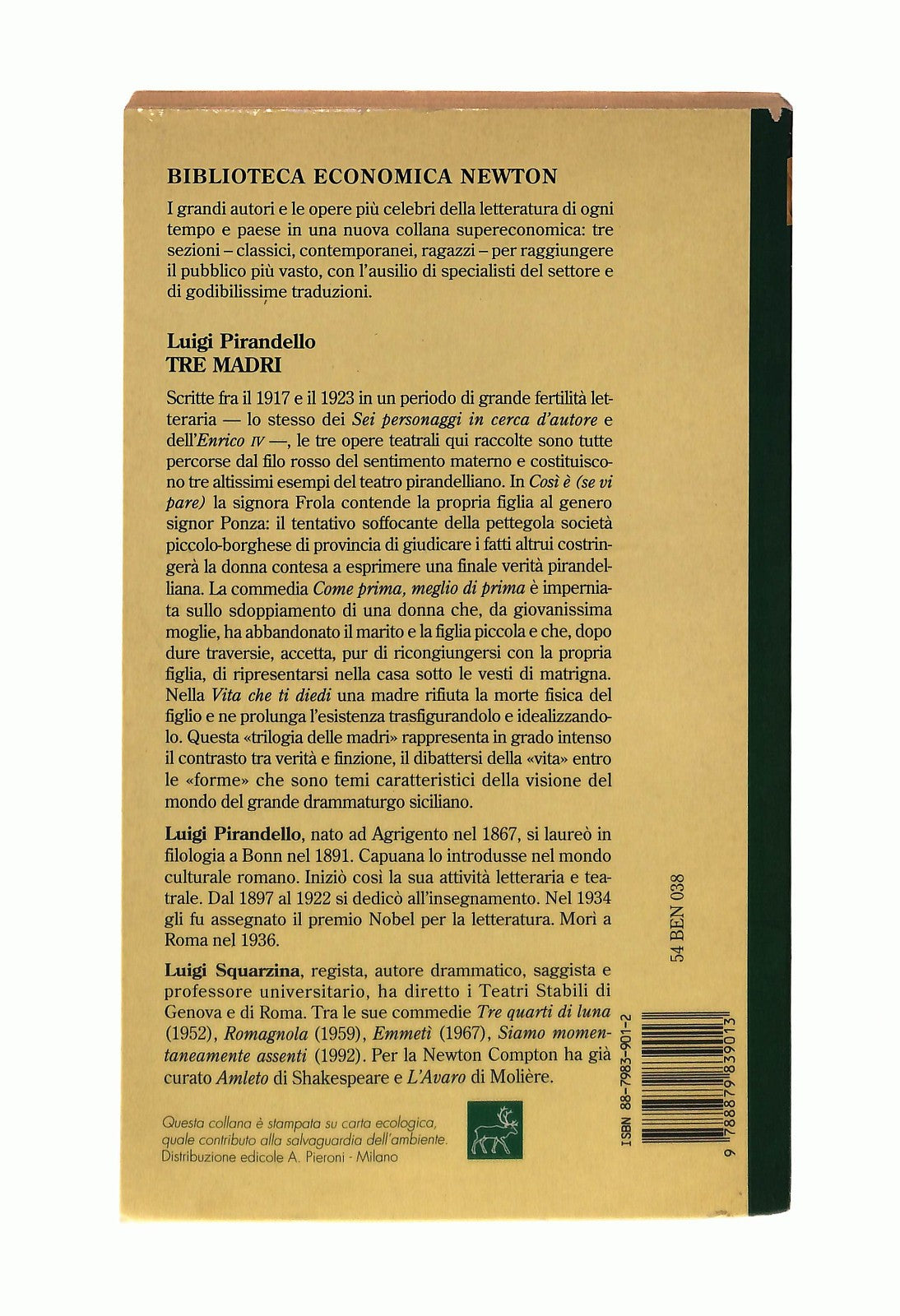 EBOND Tre Madri Luigi Pirandello Newton Libro LI044351